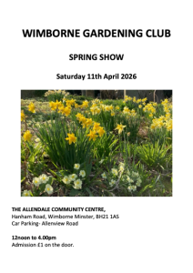 Photo of Spring Flowers with details of the Spring Show 2026